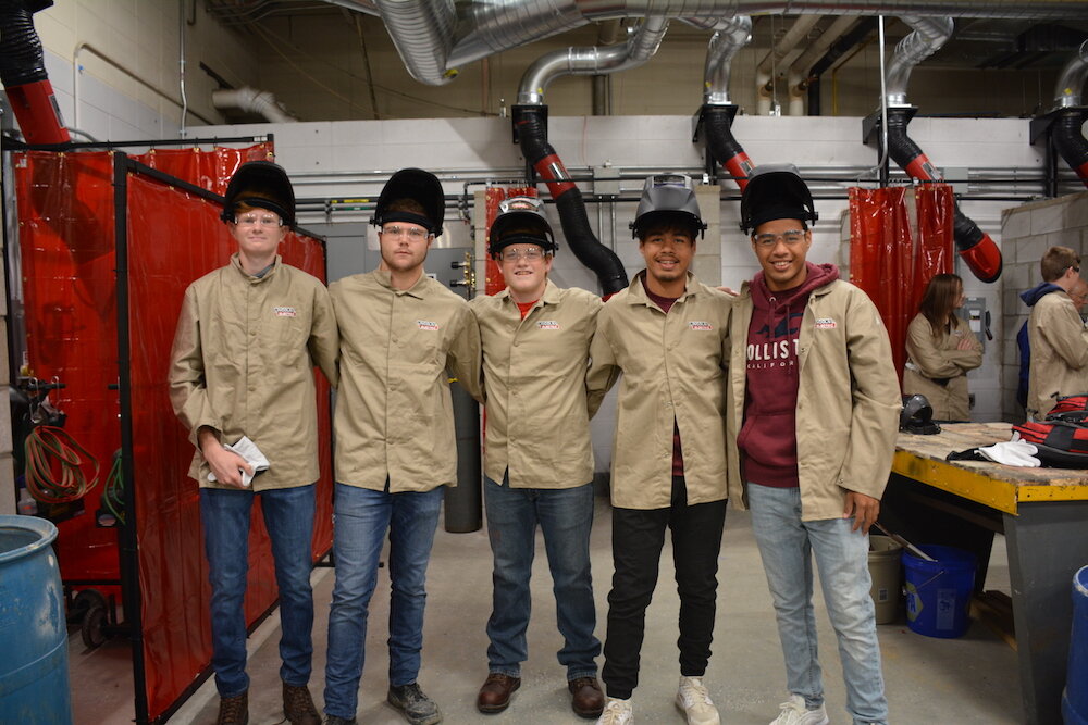 Students at Garrett High School get firsthand experience in the skilled trades.