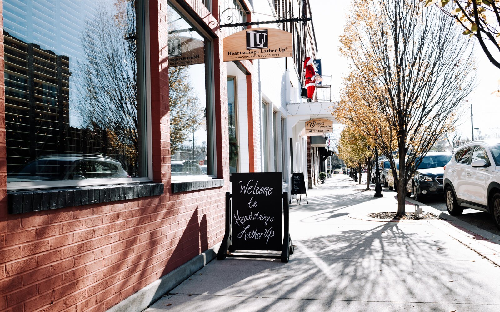 Heartstrings Lather-Up is located at 164 N. Main St. Roanoke.