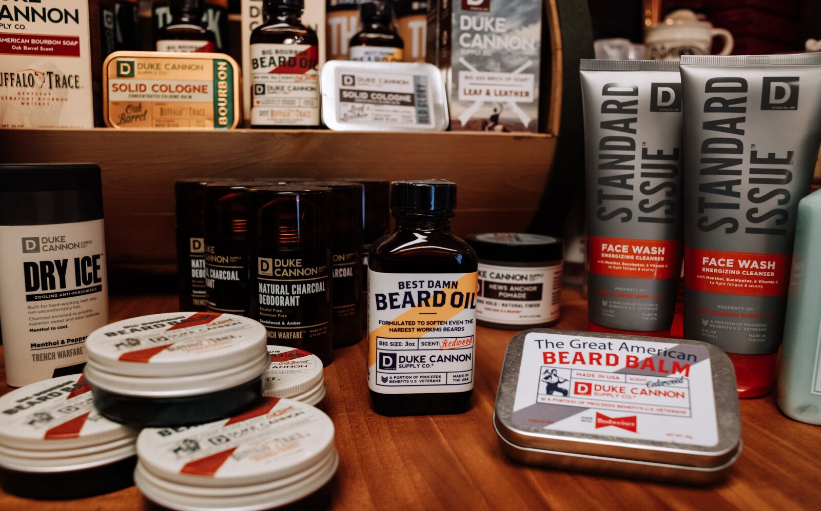 Men's grooming products at David Talbott Collection.