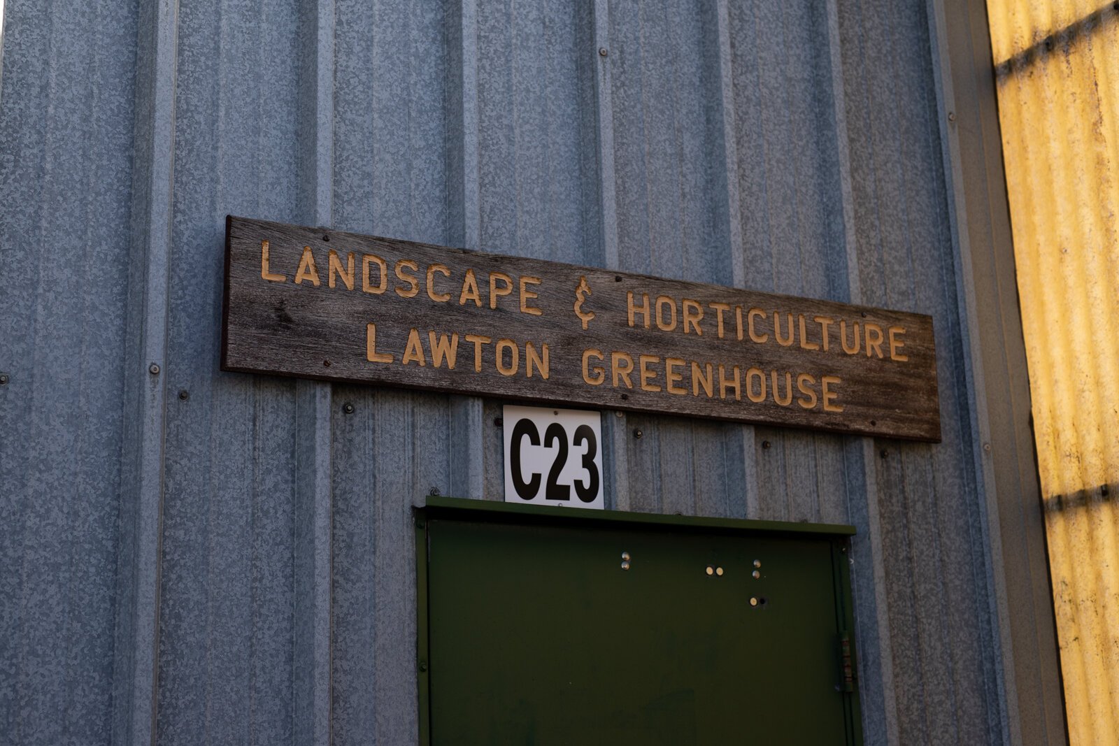 There is a cluster of unassuming greenhouses nestled between Lawton Park and Science Central.