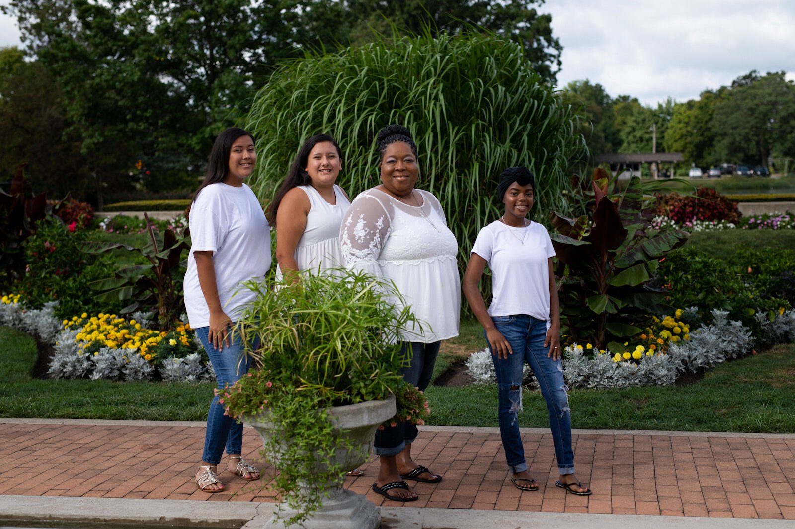 Girlz Rock is raising up female leaders in Fort Wayne. From left to right, are Maria Solis, 19, and her sister by the same name, 17; then Denita Washington, Founder of Girlz Rock, and Bria Merritt, 15.