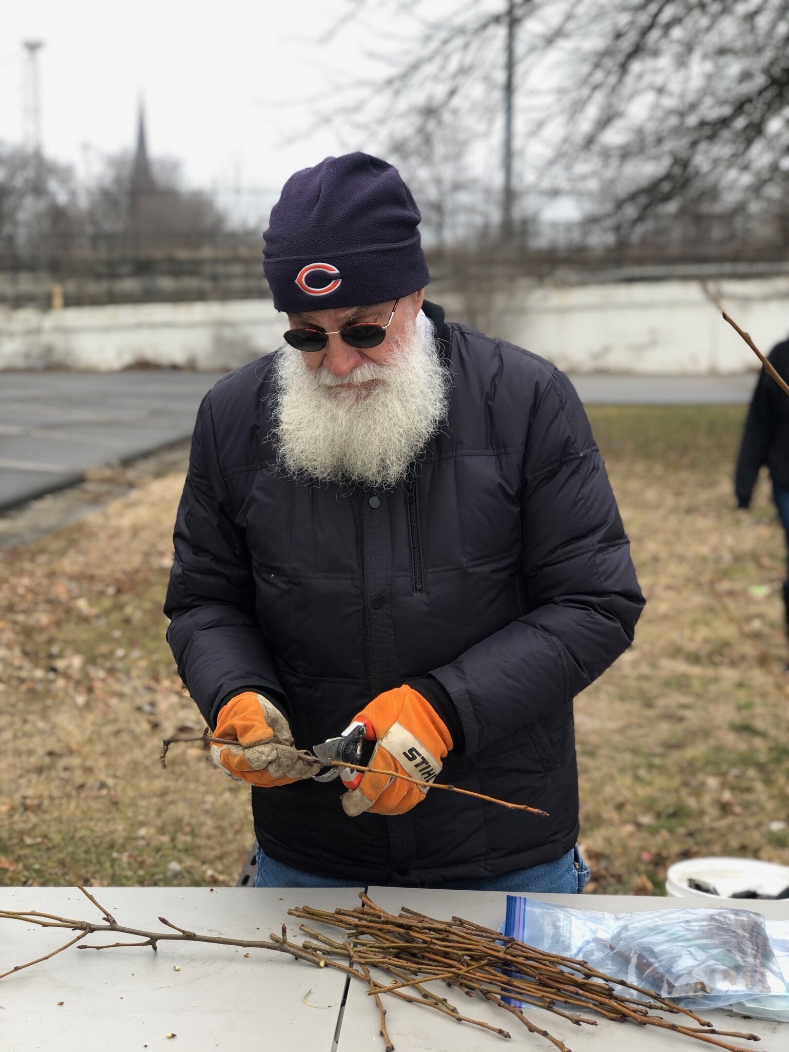 Ritter has experience grafting trees as the Co-Founder of the Three Rivers Fruit Growers Club.