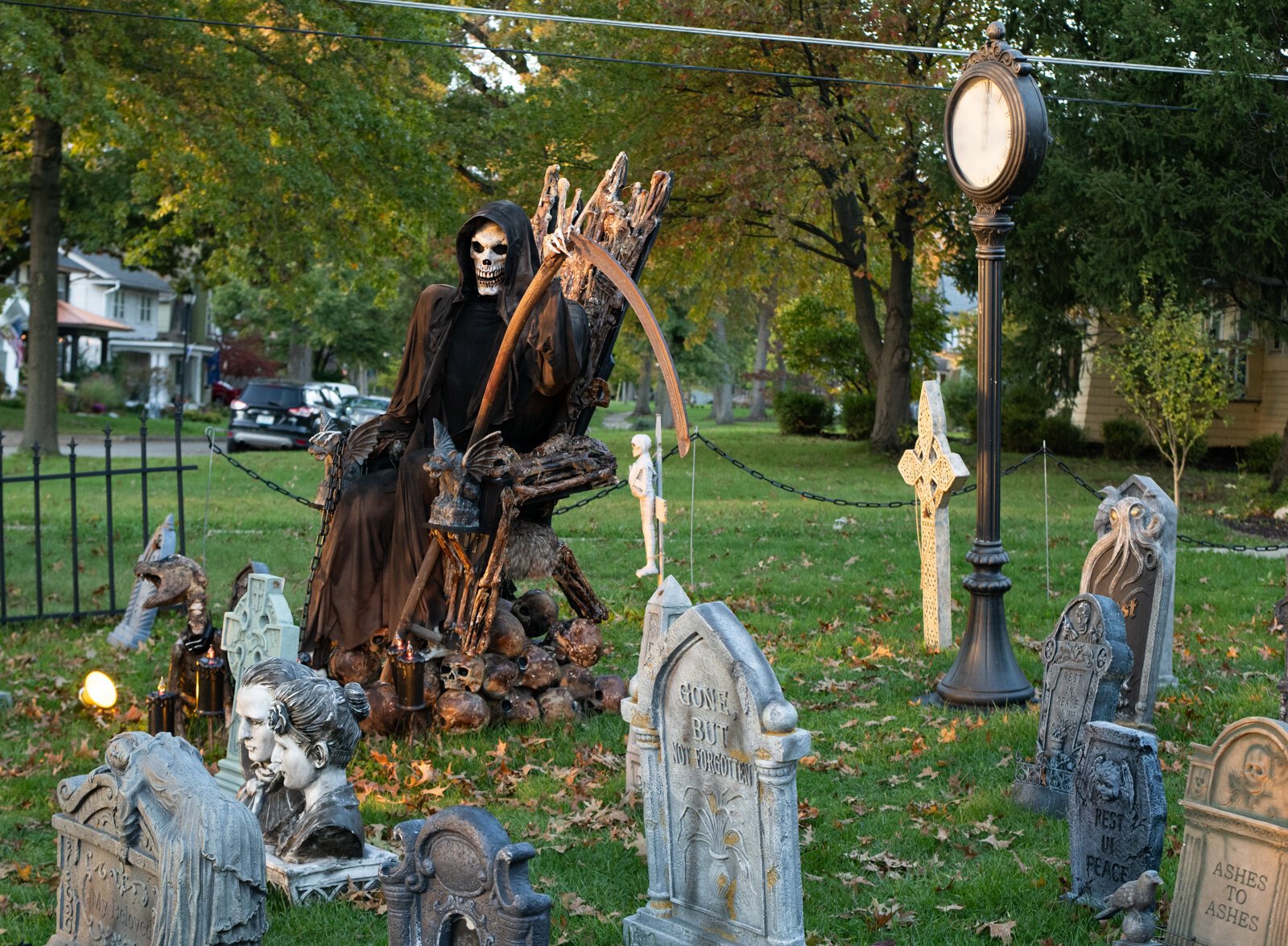 Halloween decor at 4429 Indiana Ave. in Fort Wayne.