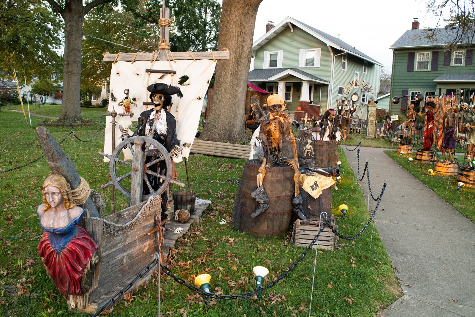 Halloween decor at 4429 Indiana Ave. in Fort Wayne.