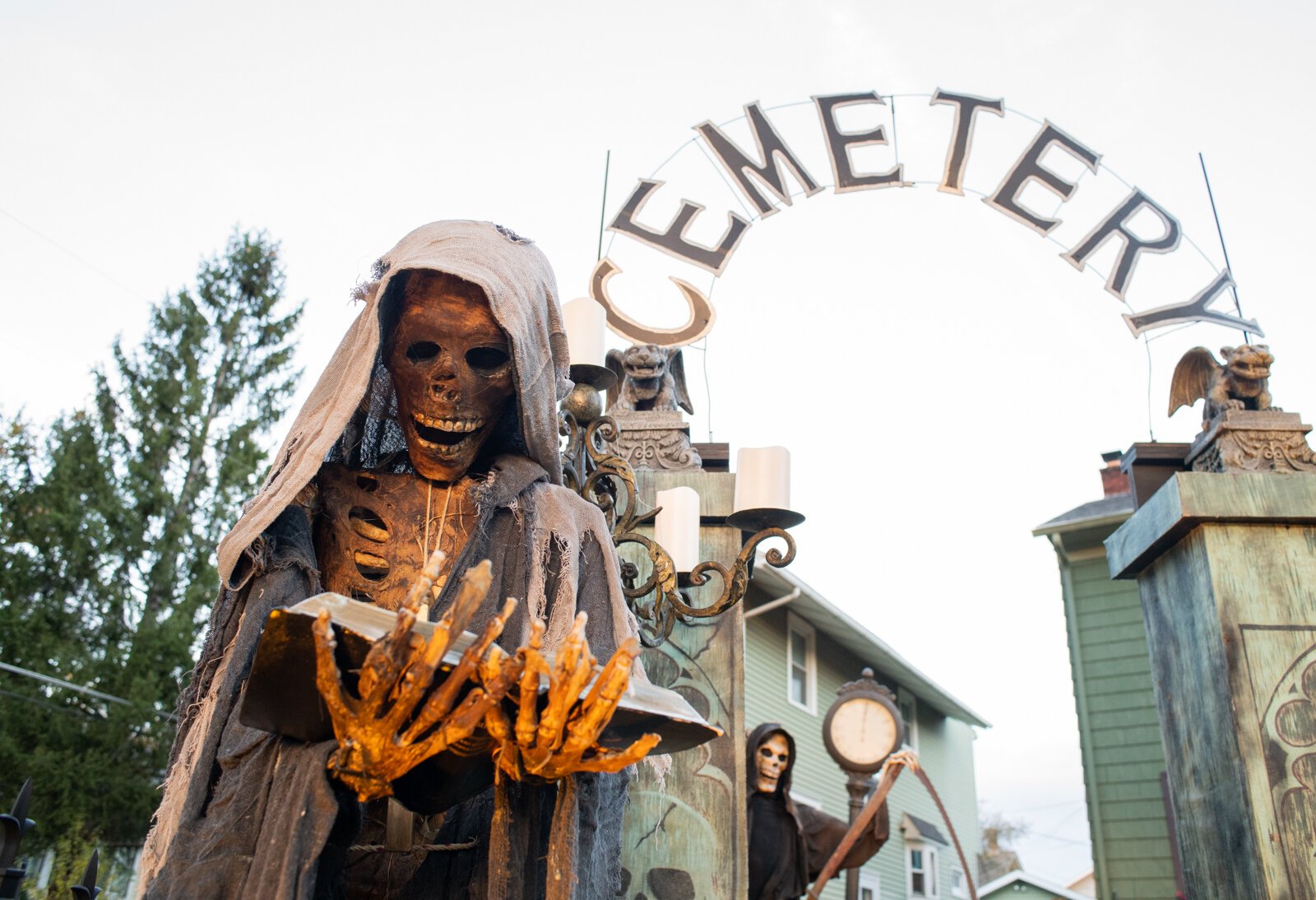 Halloween decor at 4429 Indiana Ave. in Fort Wayne.