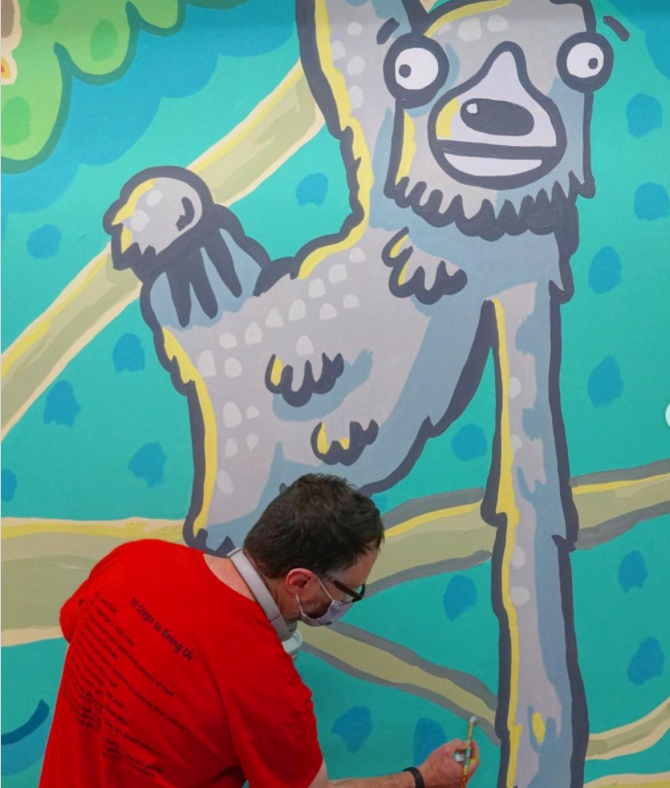 Huntington Public LIbrary mural
