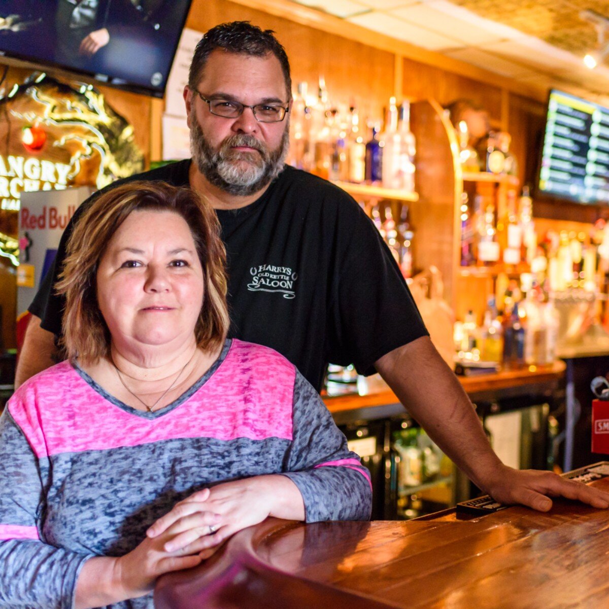 Judy and Harry Kilmer, owners of Harry's Old Kettle Pub and Grille