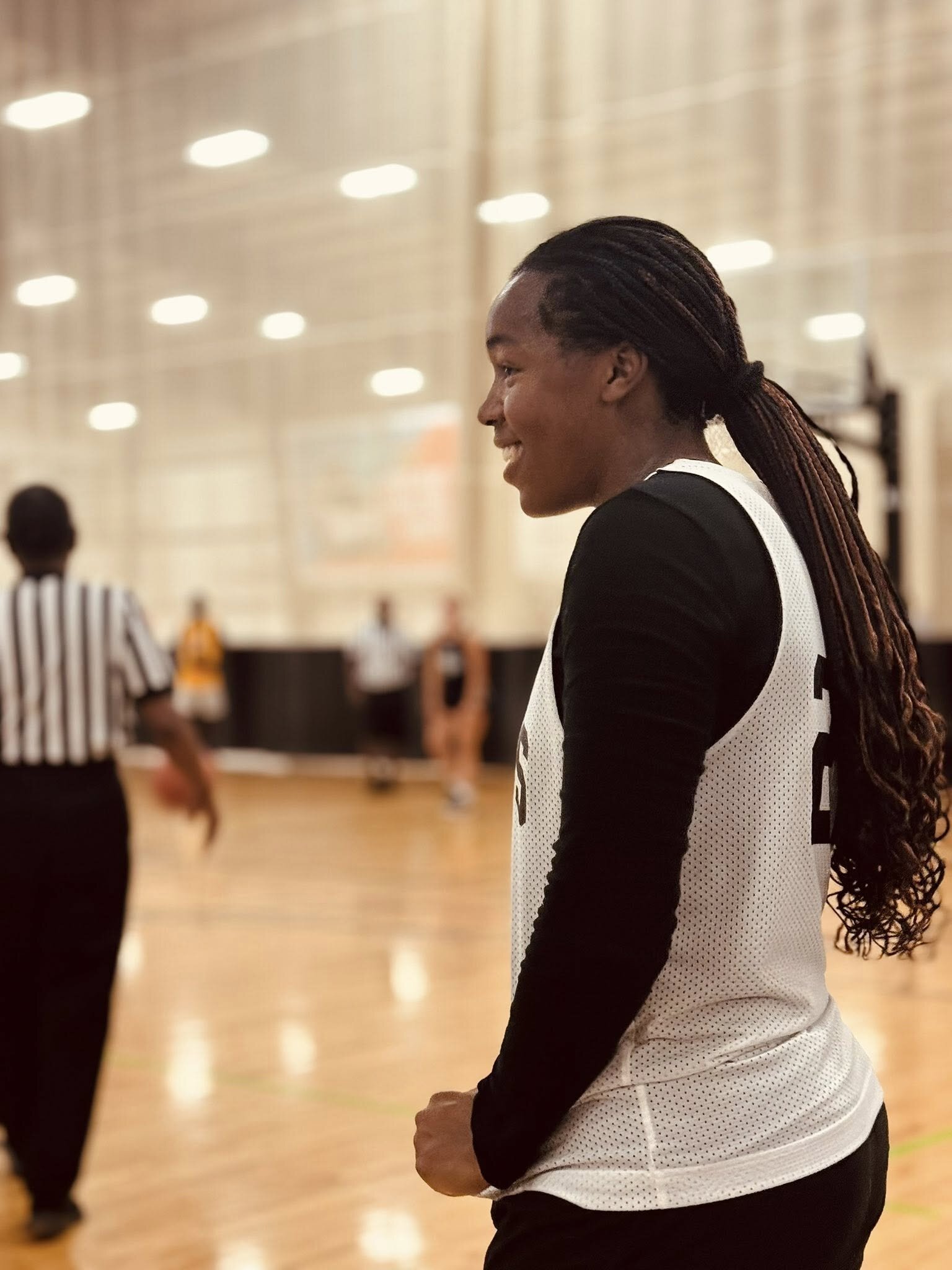 Harvest Green, 14, plays for the Nike Lady Gym Rats and is coached by Miller.