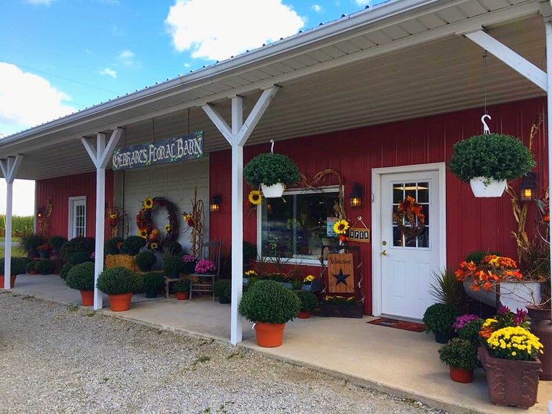 Gebhart’s Floral Barn and Greenhouse LLC and JH Pottery Works are located at 2593 E. 1000 S. in Warren.