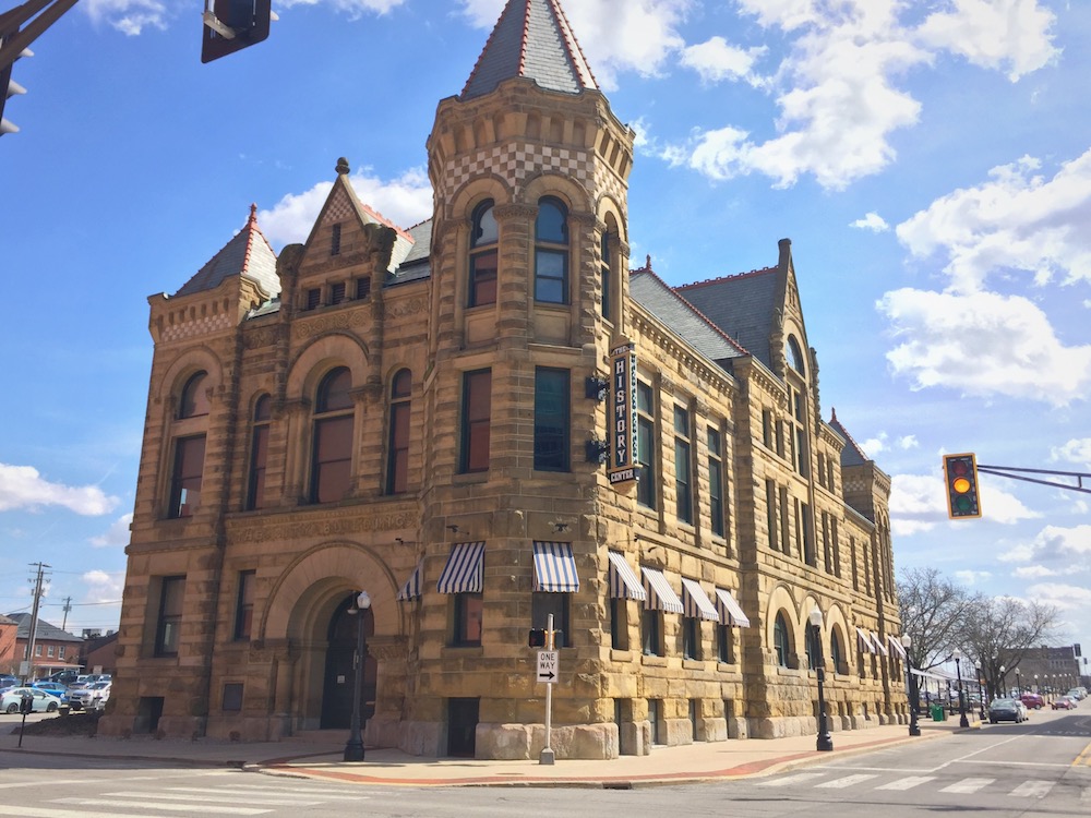 The History Center is in Fort Wayne’s former Town Hall building at 302 E Berry St.
