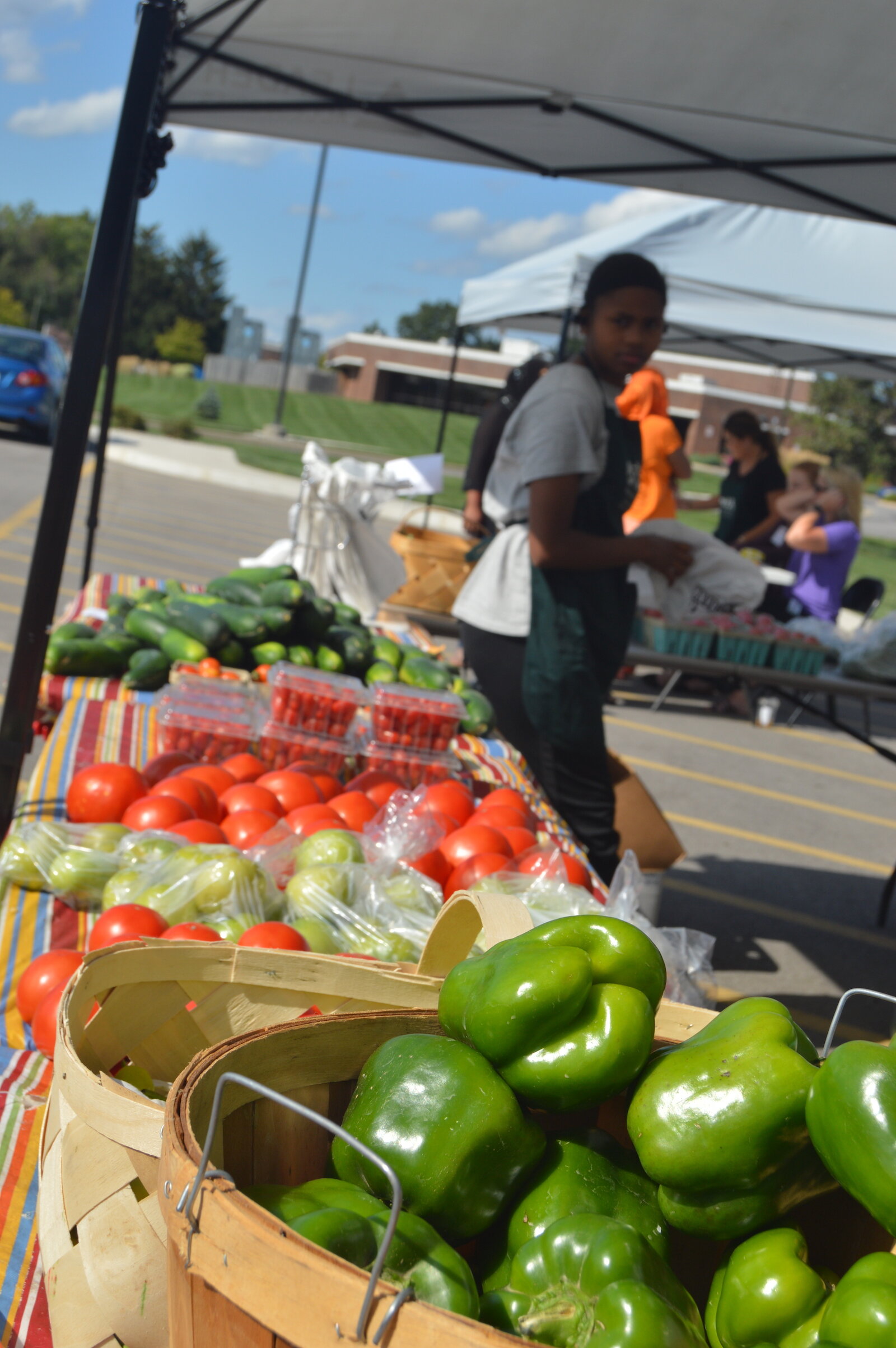A HEAL Market sells food from Parkview Community Greenhouse & Learning Kitchen in 2019.