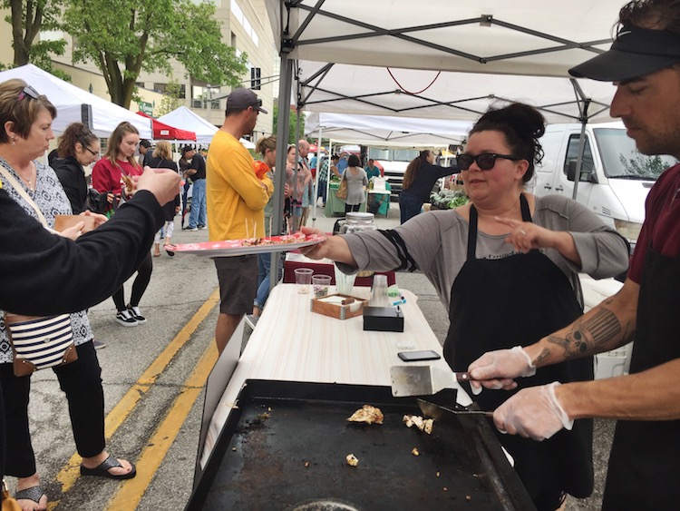 Along with grocery items, the Ft. Wayne Farmers Market offers ready-to-eat options from vendors like Hoffman Certified Organics from Huntertown.