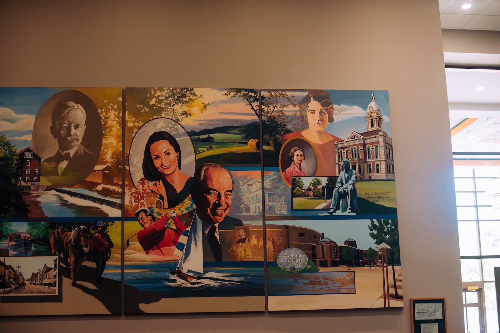 The Honeywell Center displays art for visitors to enjoy.