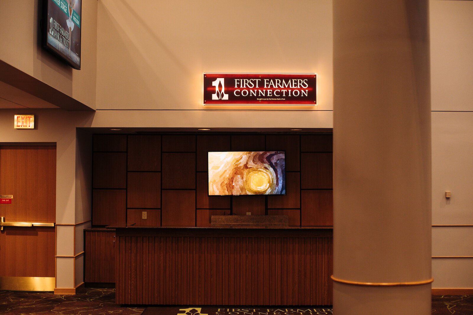 First Farmers Connection space at the Honeywell Center is an area designed for fellowship and conversation. 