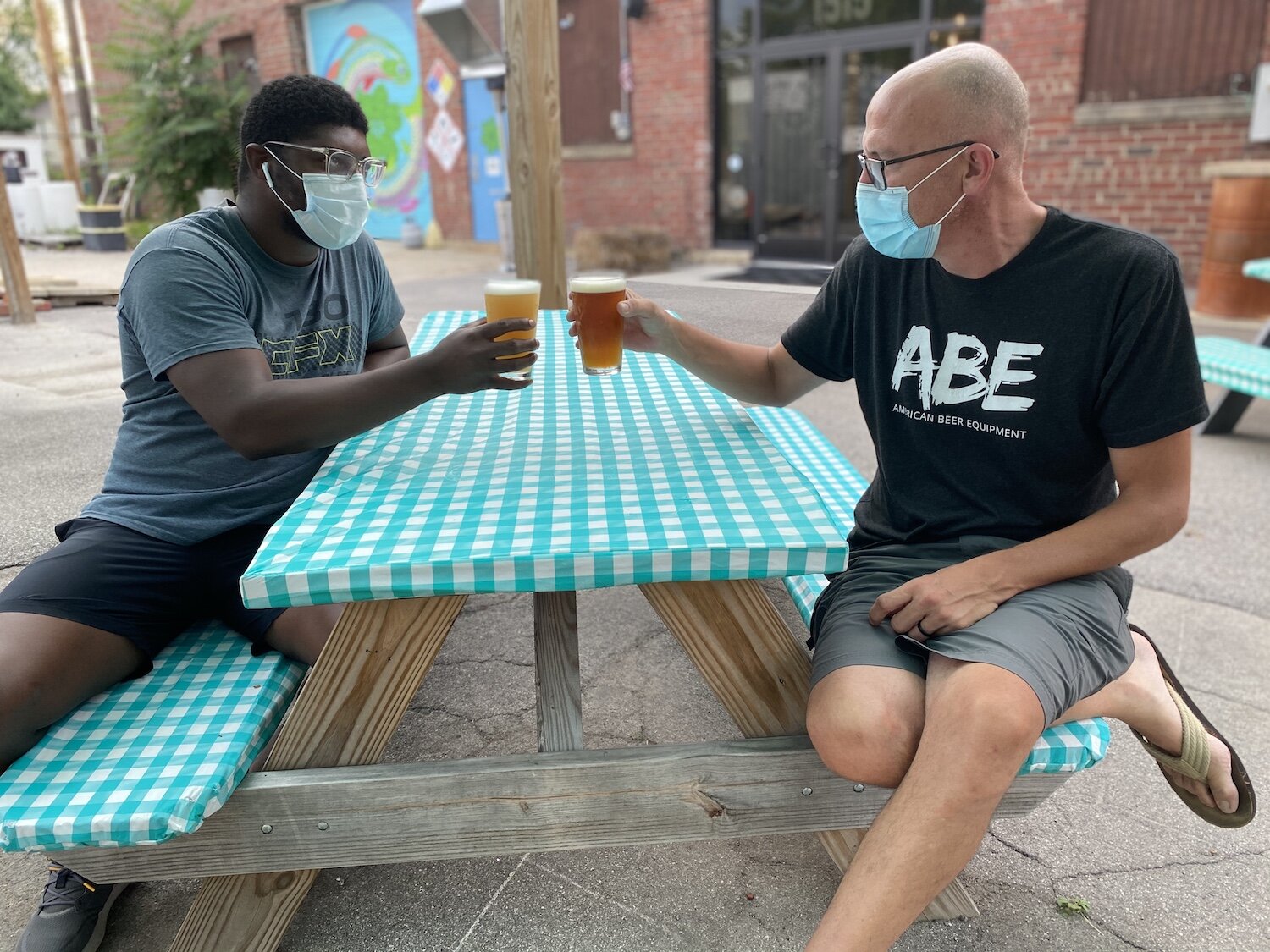 Hop River Brewing was founded by Paris McFarthing, left, and Ben Jackson, right.