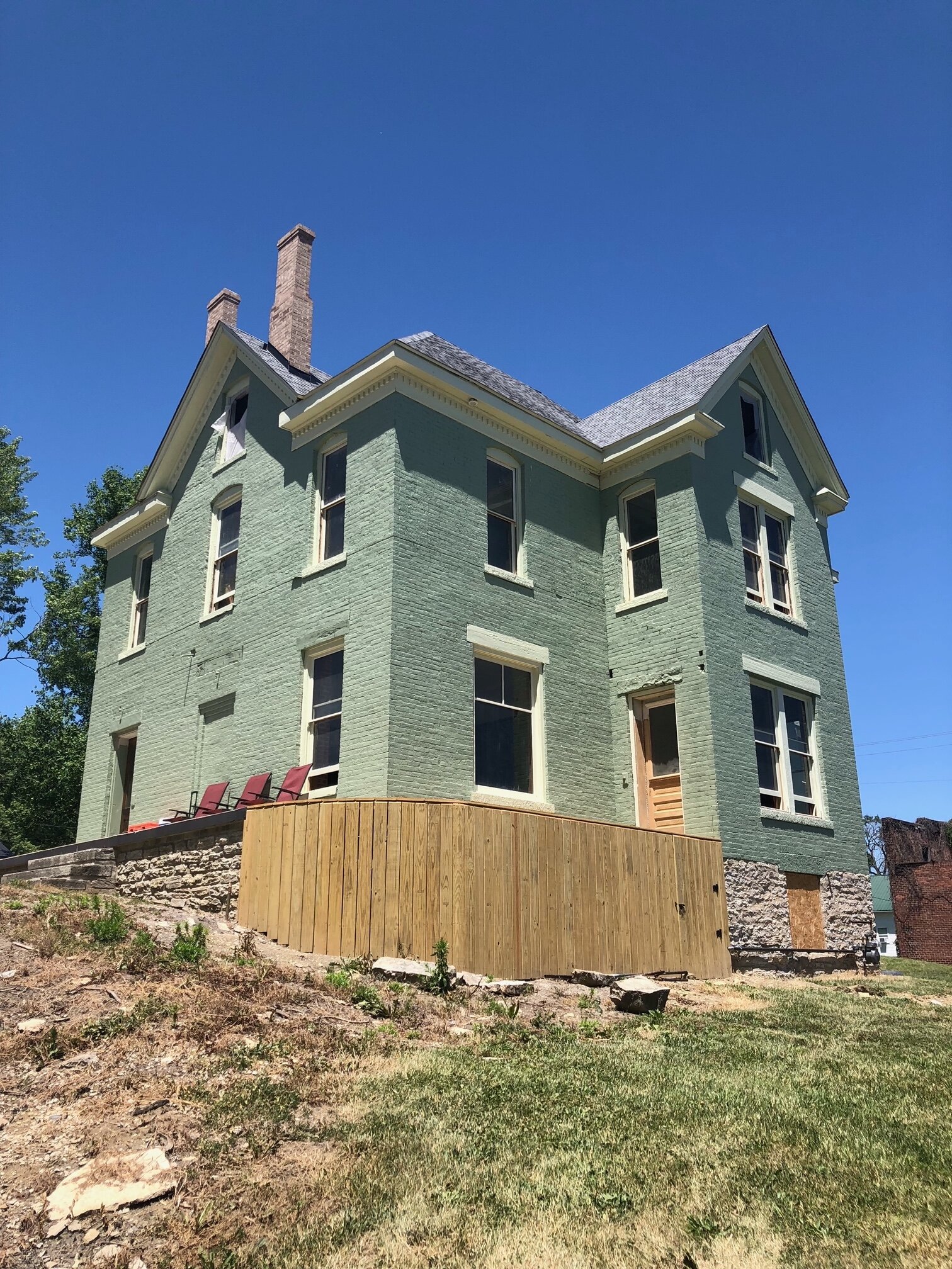 The exterior of the Hopewell House, built circa 1860.