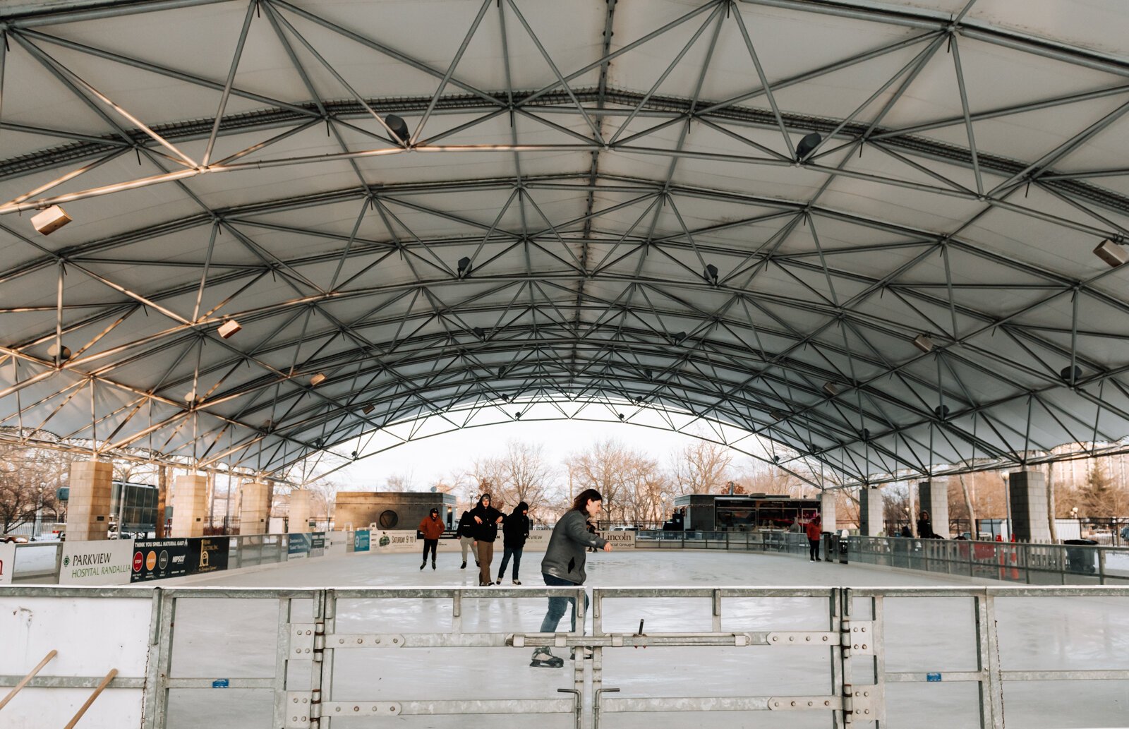 Headwaters Park Ice Rink at 333 S.Clinton St.