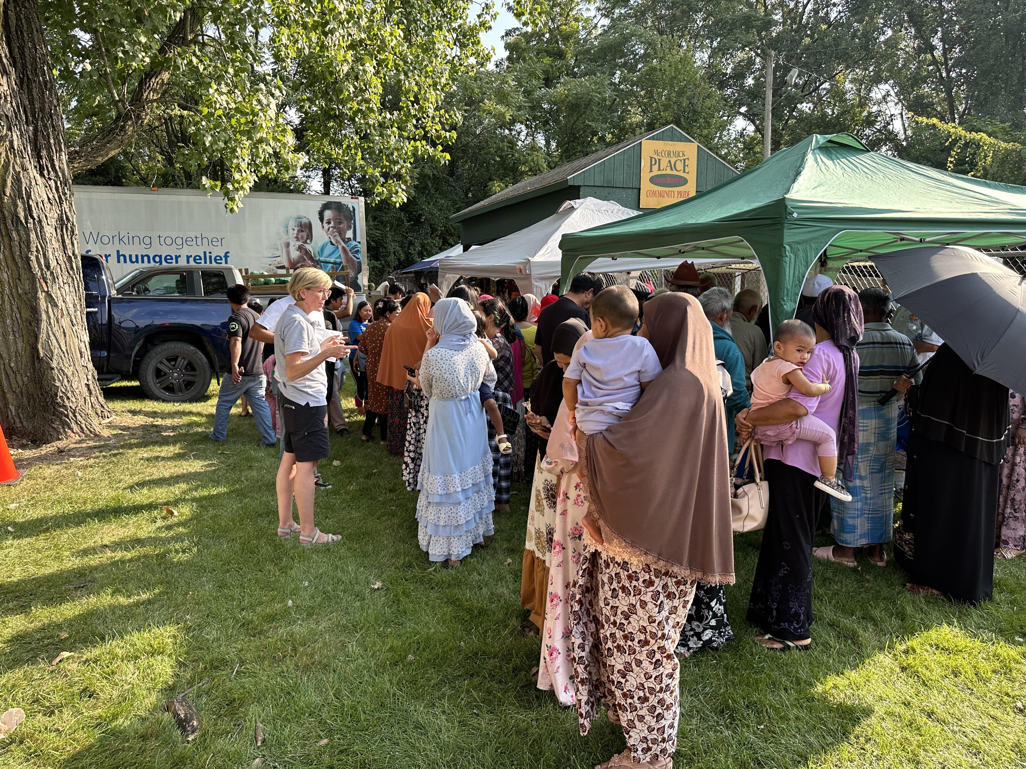 Mary Tyndall at the HEAL Market.