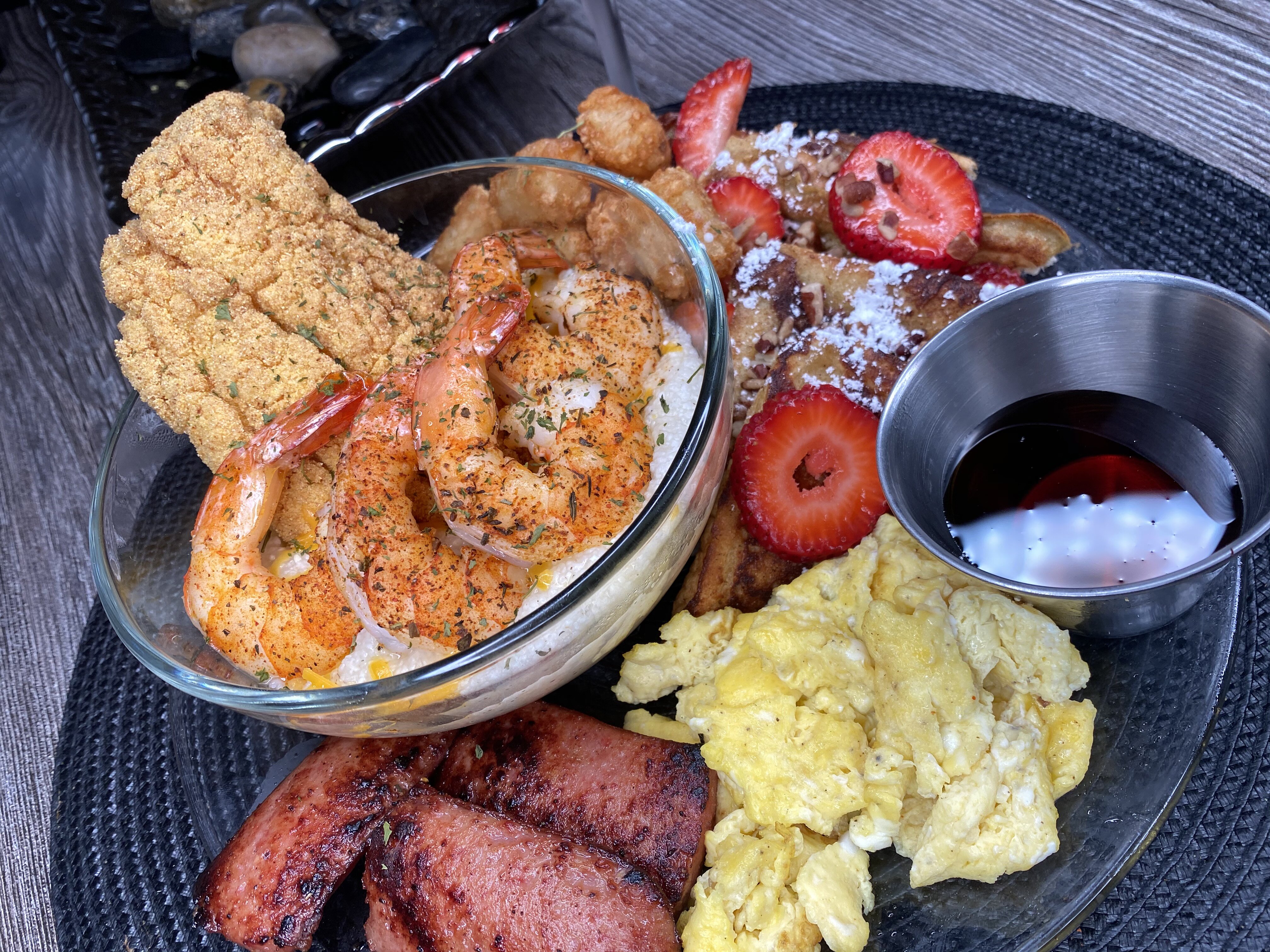 A breakfast layout made by Chef Tone Wilson.