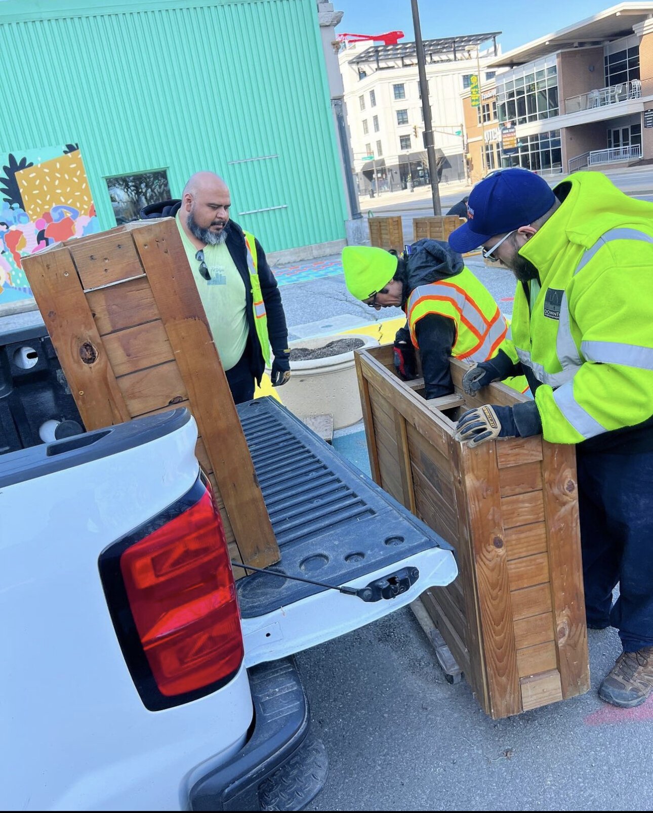 The Clean & Green team from Downtown Fort Wayne has been spending the last week getting public spaces throughout Downtown Fort Wayne ready for the warmer weather.