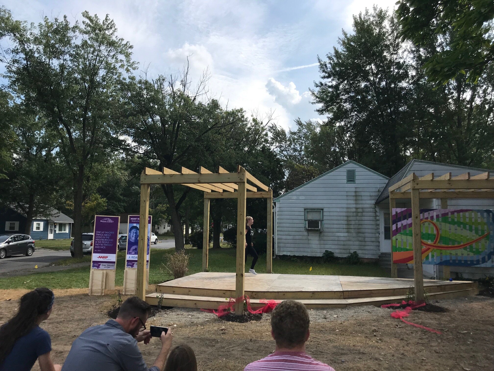 In 2019, Bridge of Grace used the AARP grant to install more than banners, swings in empty lots, and complete pocket parks in Mount Vernon Park.
