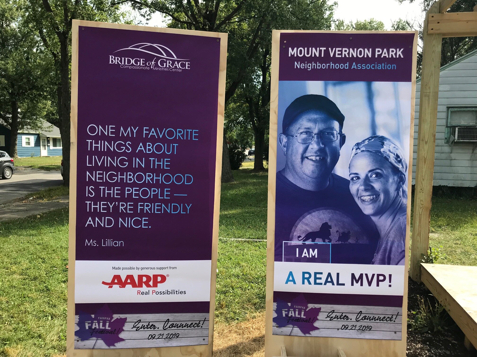 In 2019, Bridge of Grace used the AARP grant to install more than banners, swings in empty lots, and complete pocket parks in Mount Vernon Park.