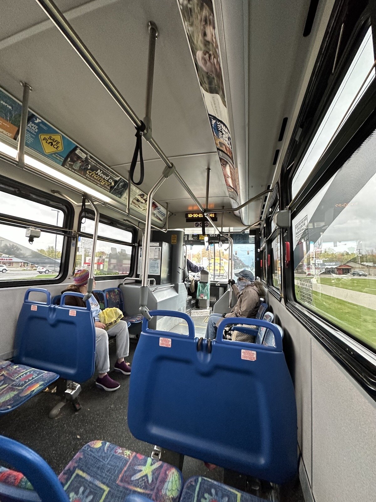 Inside a Citilink bus