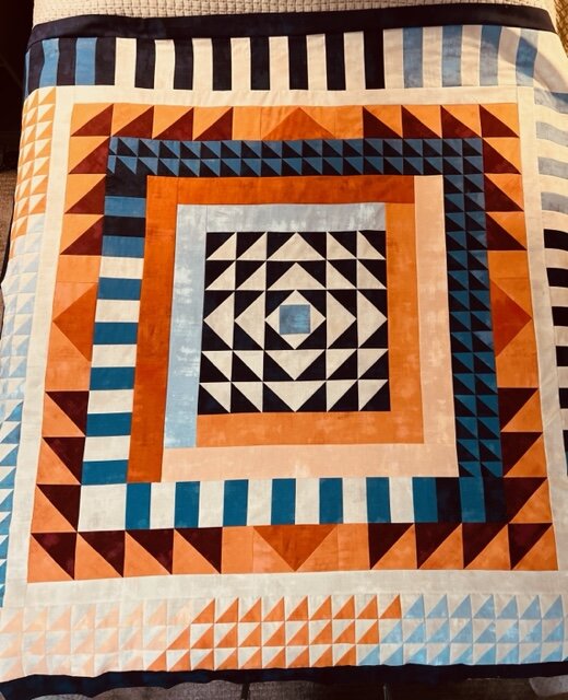 A quilt made by Diane Morris.