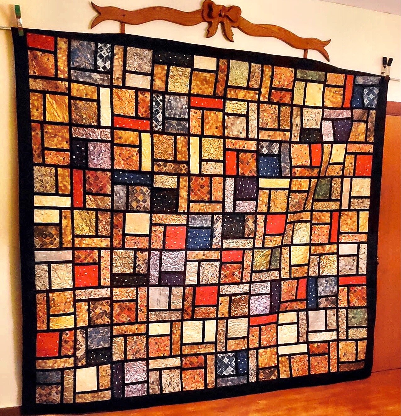 A quilt made by Diane Morris.