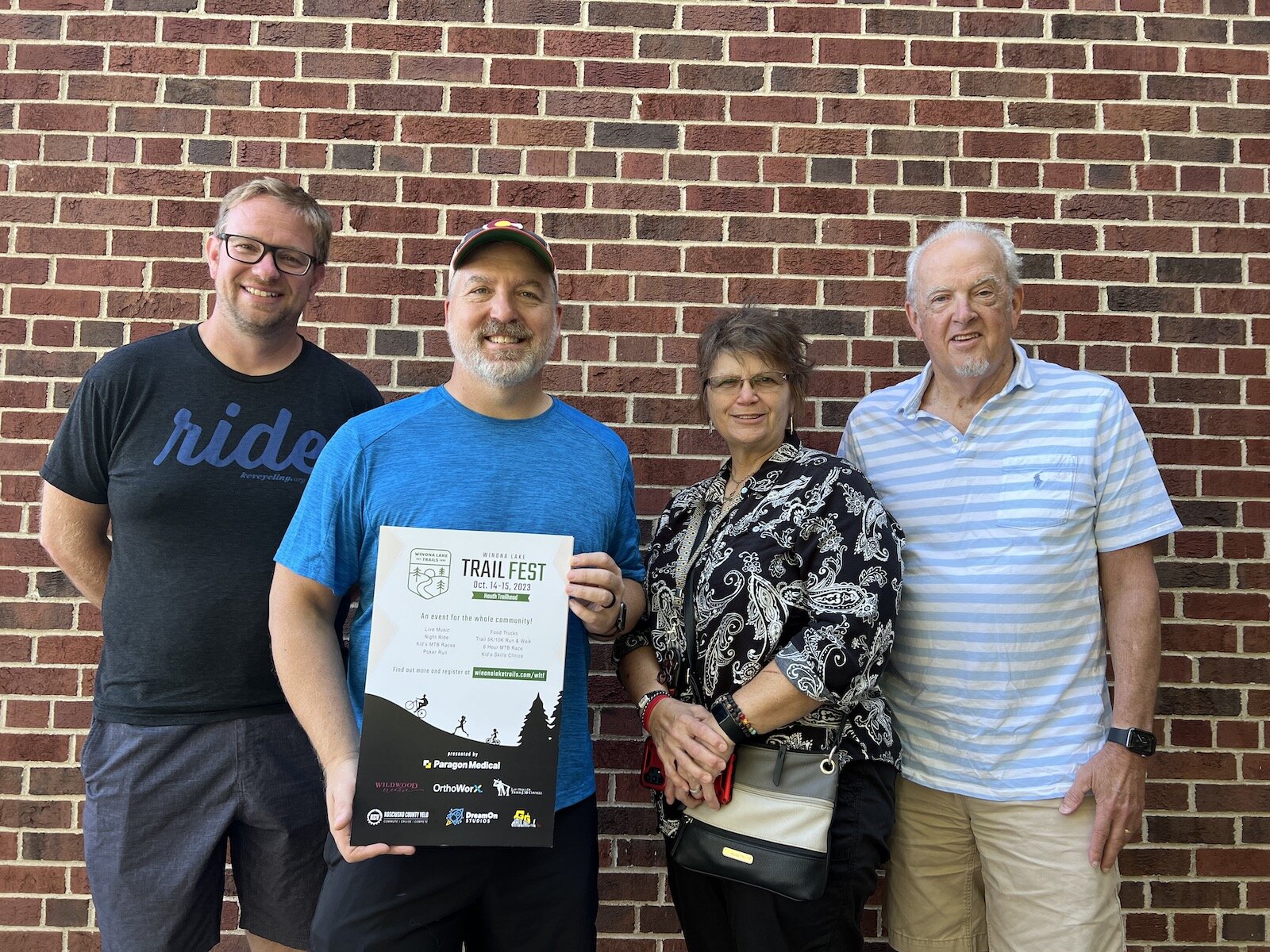 From left to right: Greg Demopoulos, Mike Cusick, Karen Wood, and Fred Helfrich