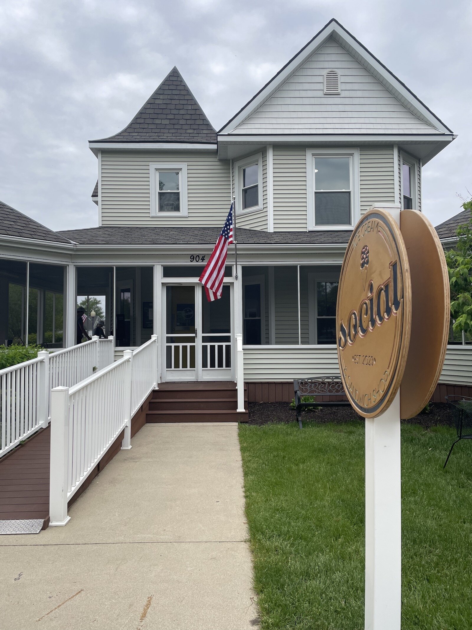 Social Ice Cream & Sandwich Shop, 904 Park Ave, Winona Lake, IN.