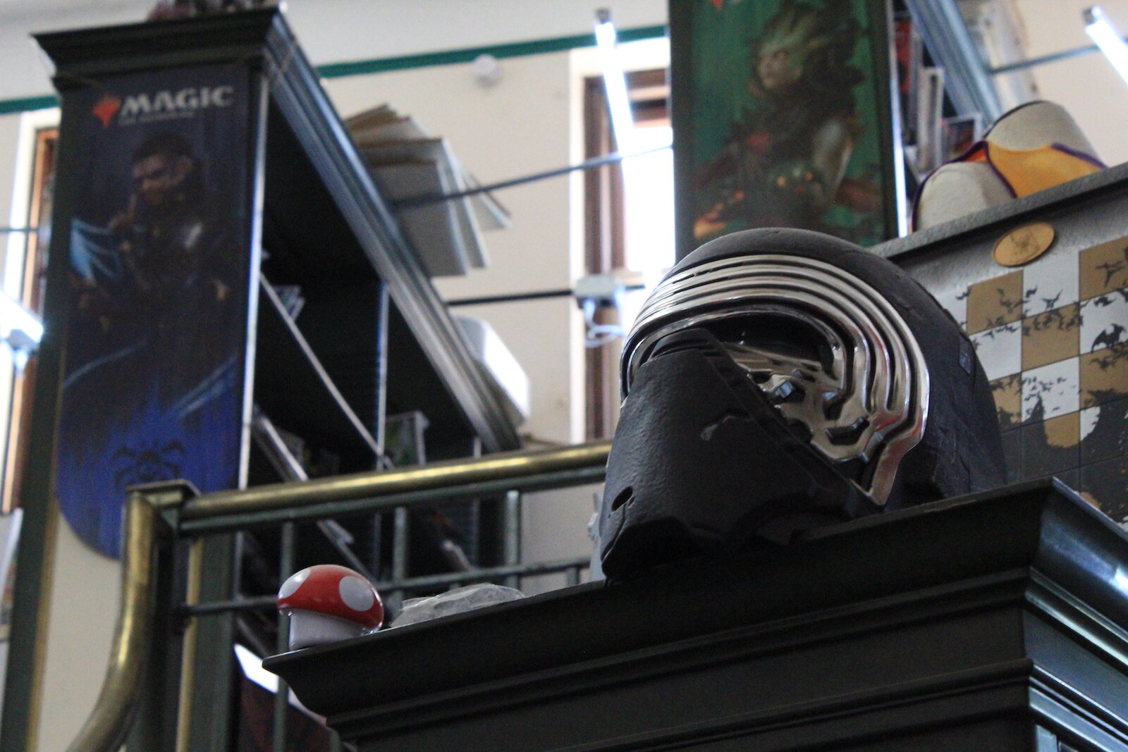 Across the store, customers will find references to all sorts of games and movies.