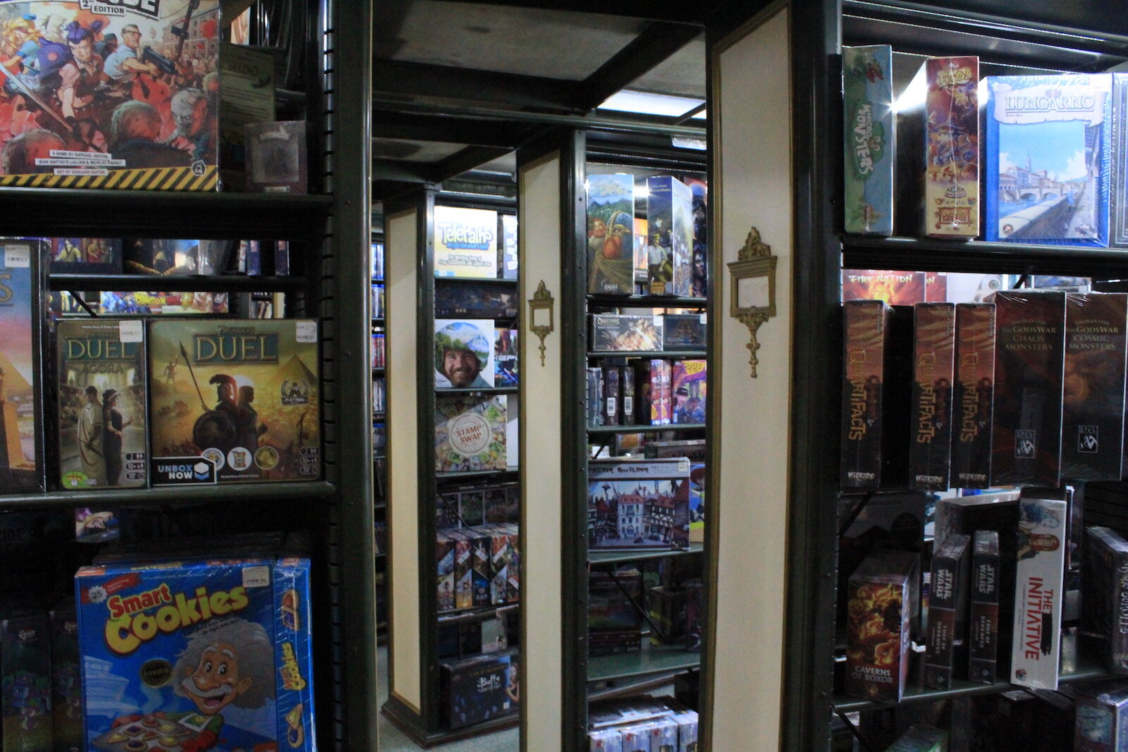 TCB Games carries a wide selection of board games. 