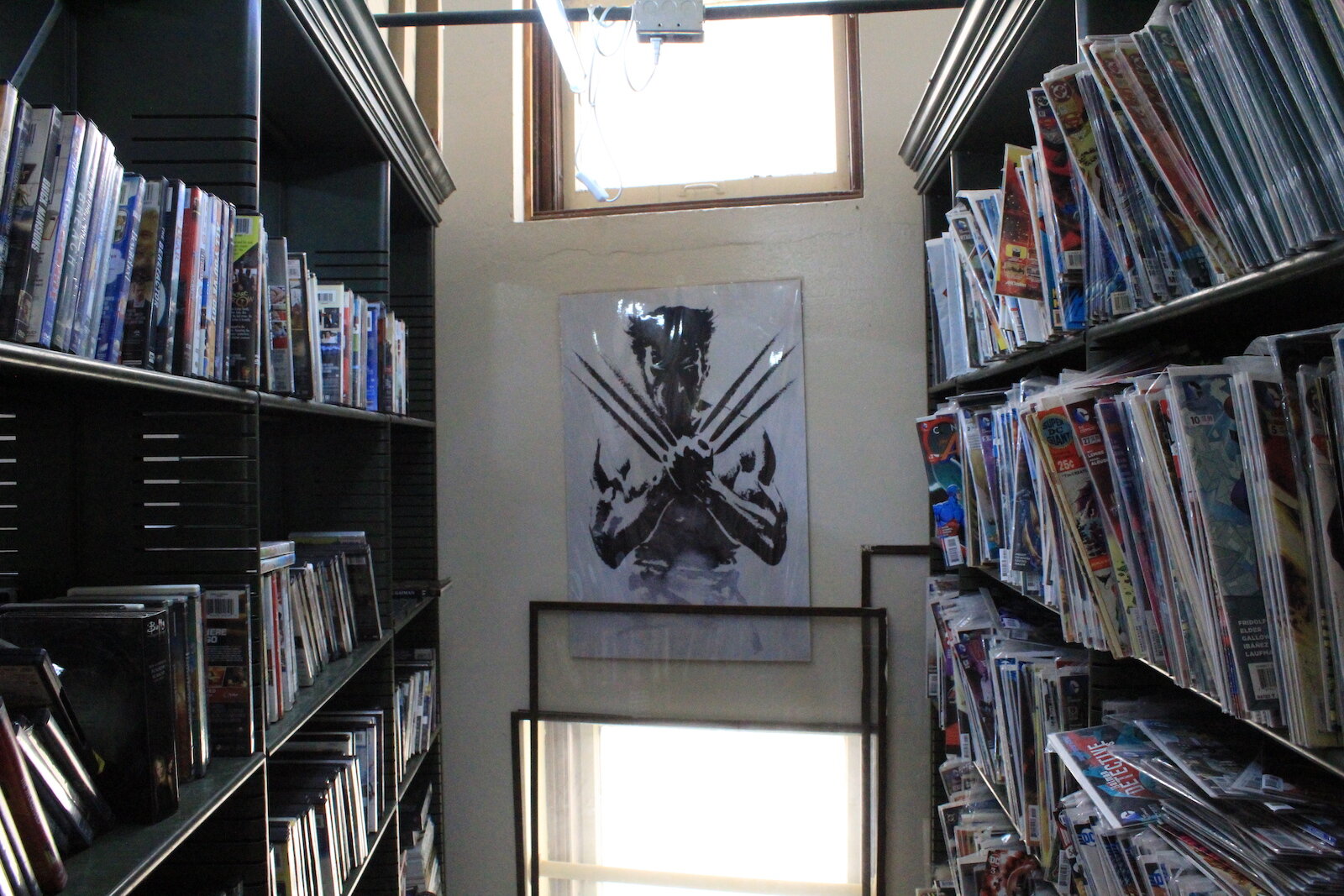 The movie section at TCB Games.