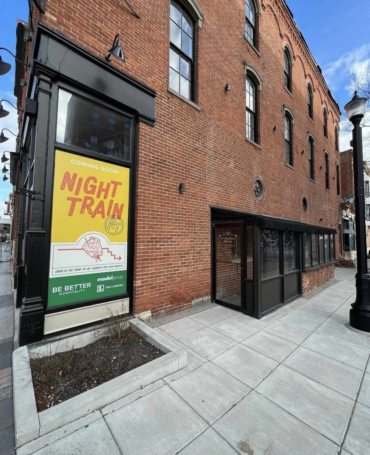 The future home of Night Train, a “playful, late-night basement cocktail bar.”
