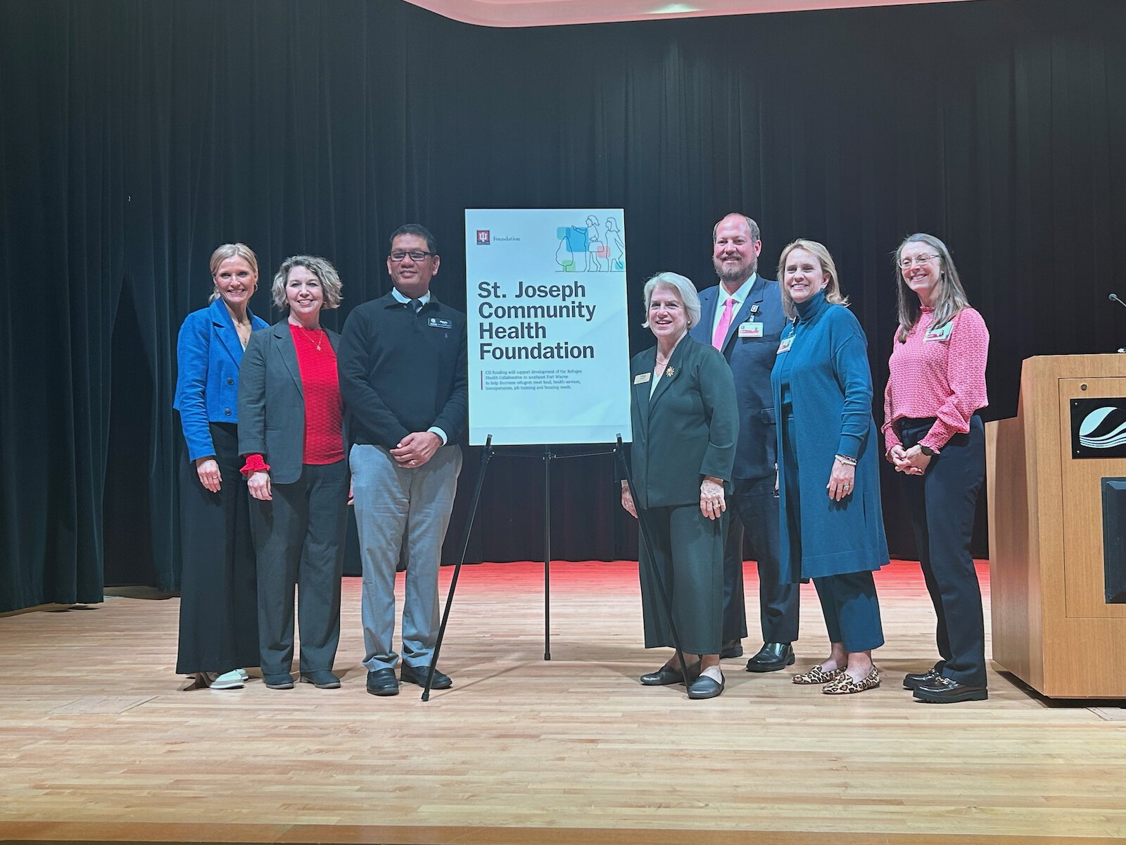 Representatives of the collaborative and IU Health.