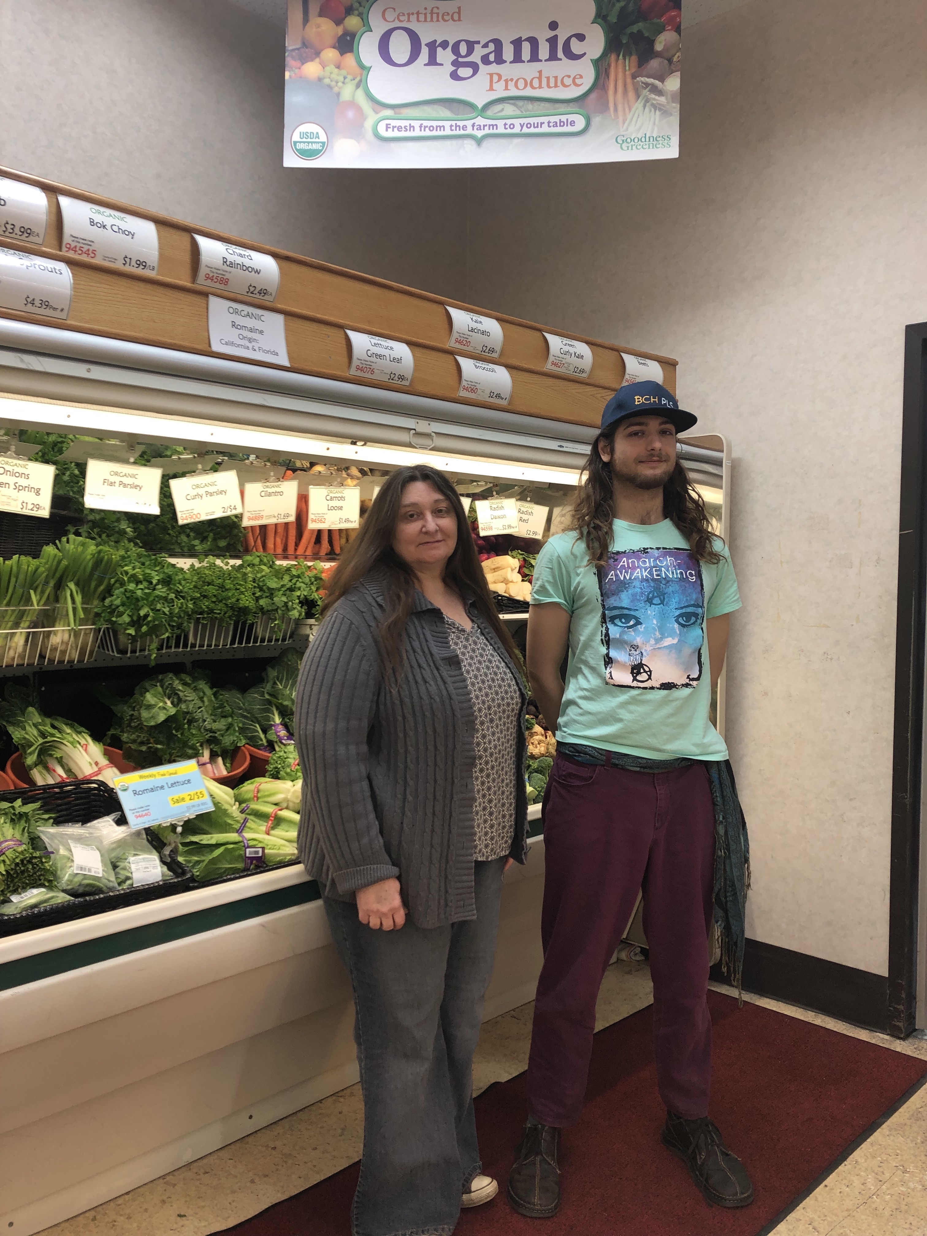 Jain Young and Rowan Greene of Plowshares Cooperative Food Hub.