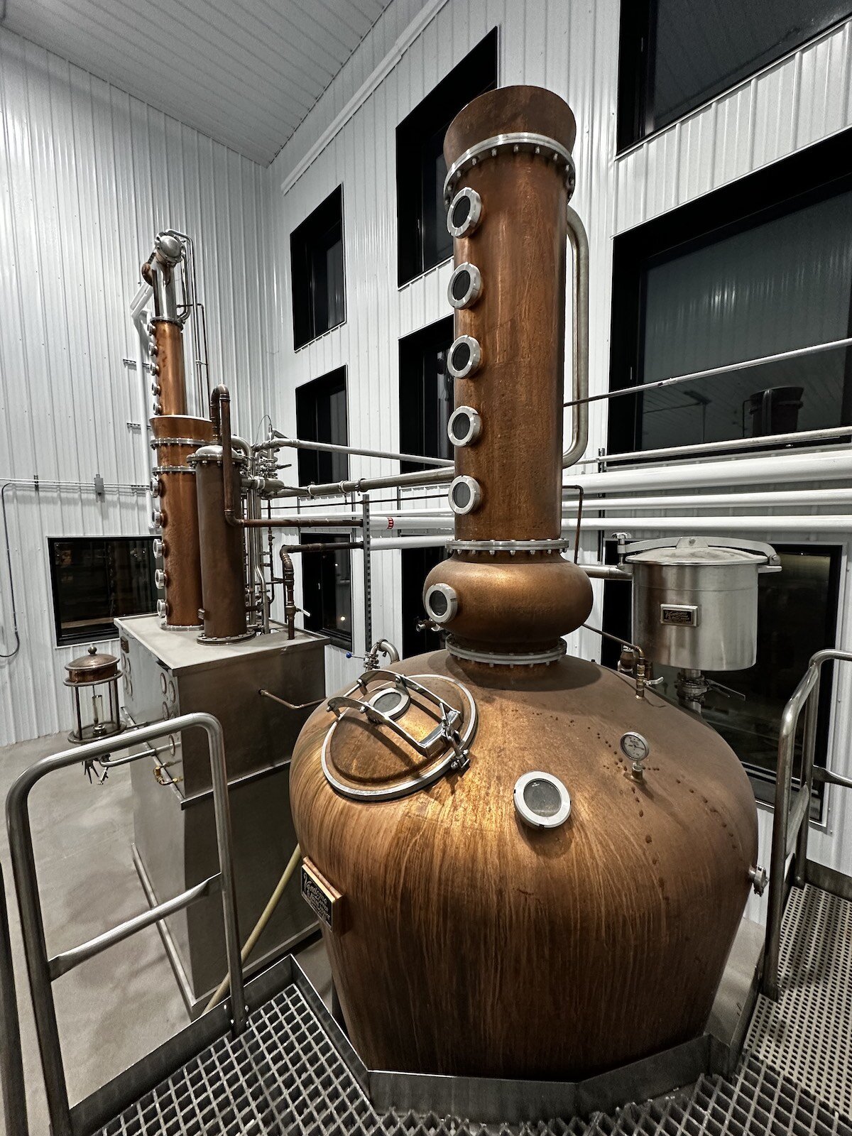 The distillery’s still was commissioned from Vendome Brass in 2022.