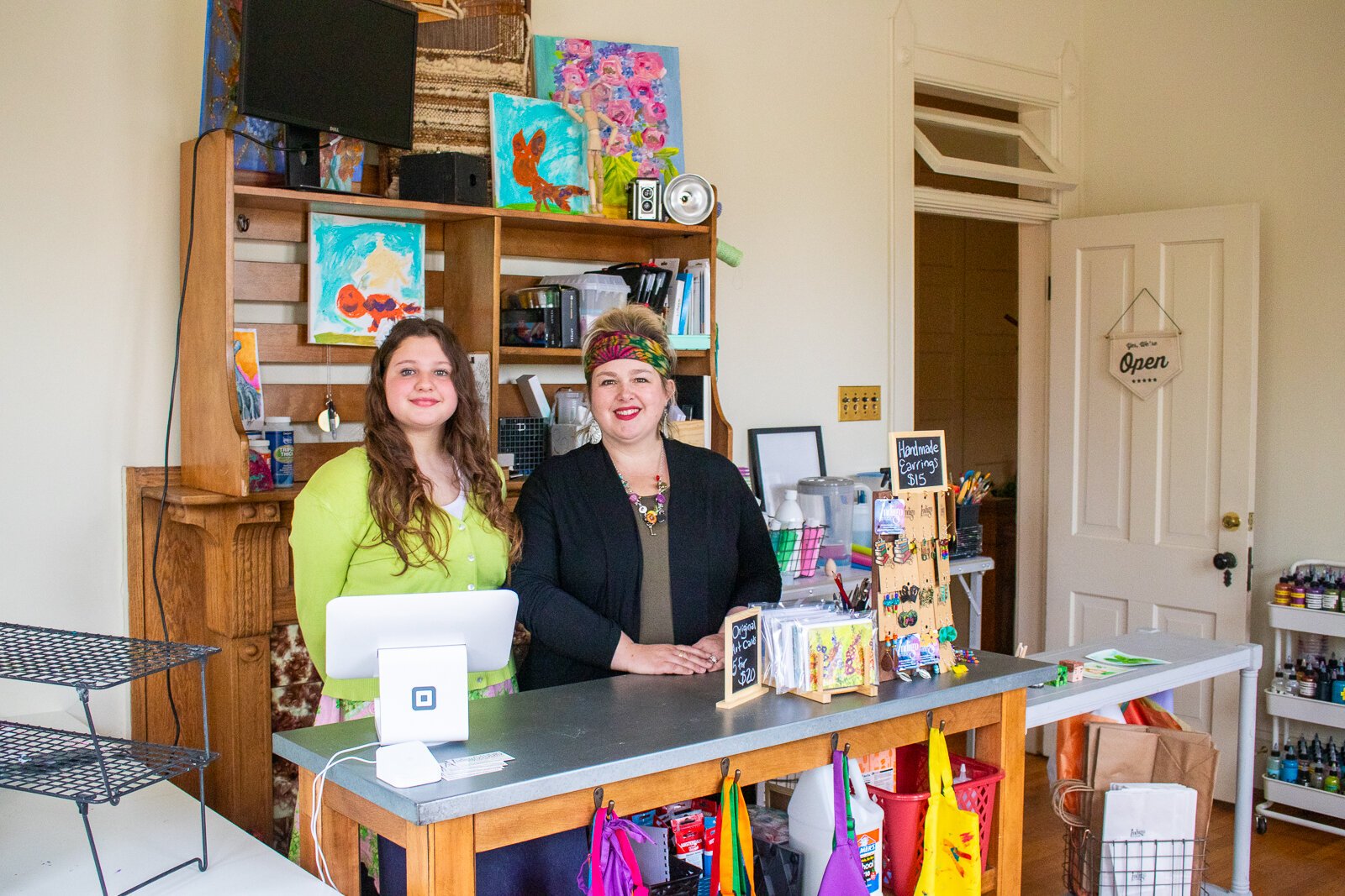 Eliza Romano and Jennifer Zartman Romano at Indigo Studio in Fort Wayne.