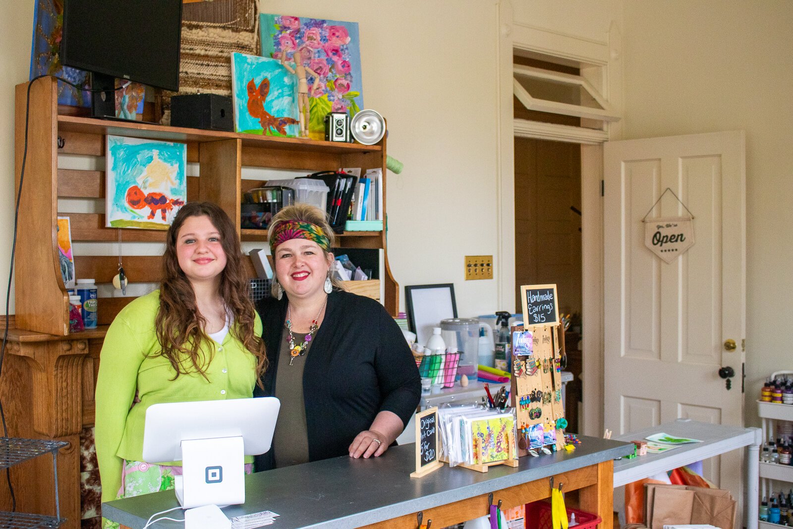 Eliza Romano and Jennifer Zartman Romano at Indigo Studio in Fort Wayne.