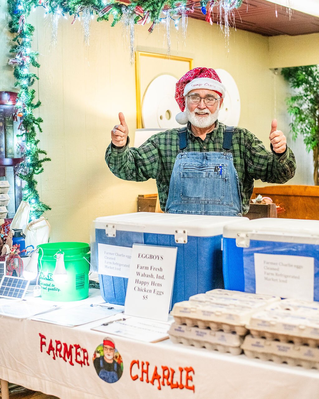 Farmer Charlie, a retired Wabash resident, shares that he stays active with various programs at the Y.