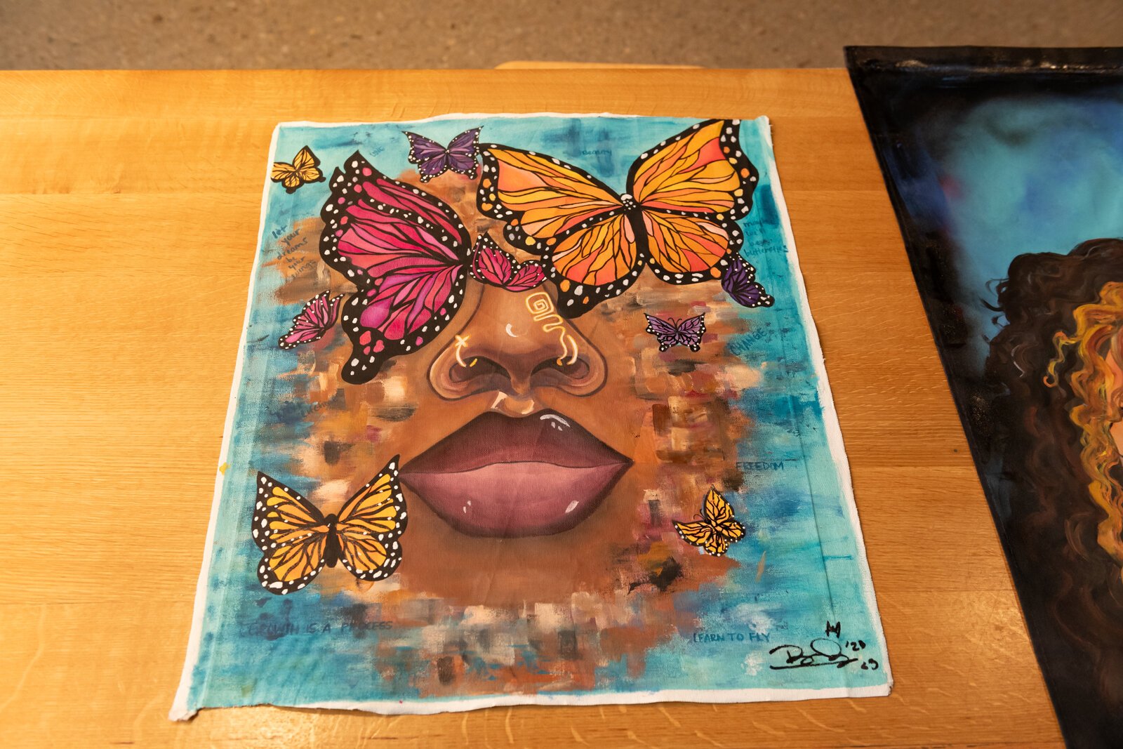 A self portrait done by BonJo.