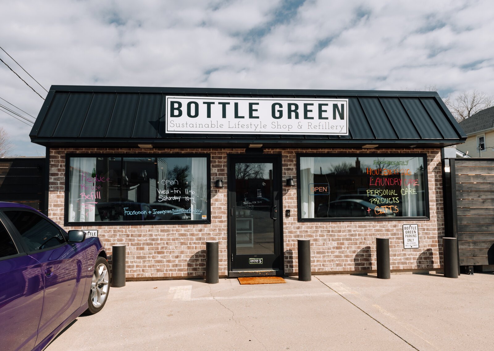 Bottle Green Refillery, 2324 Crescent Ave, Fort Wayne, IN.