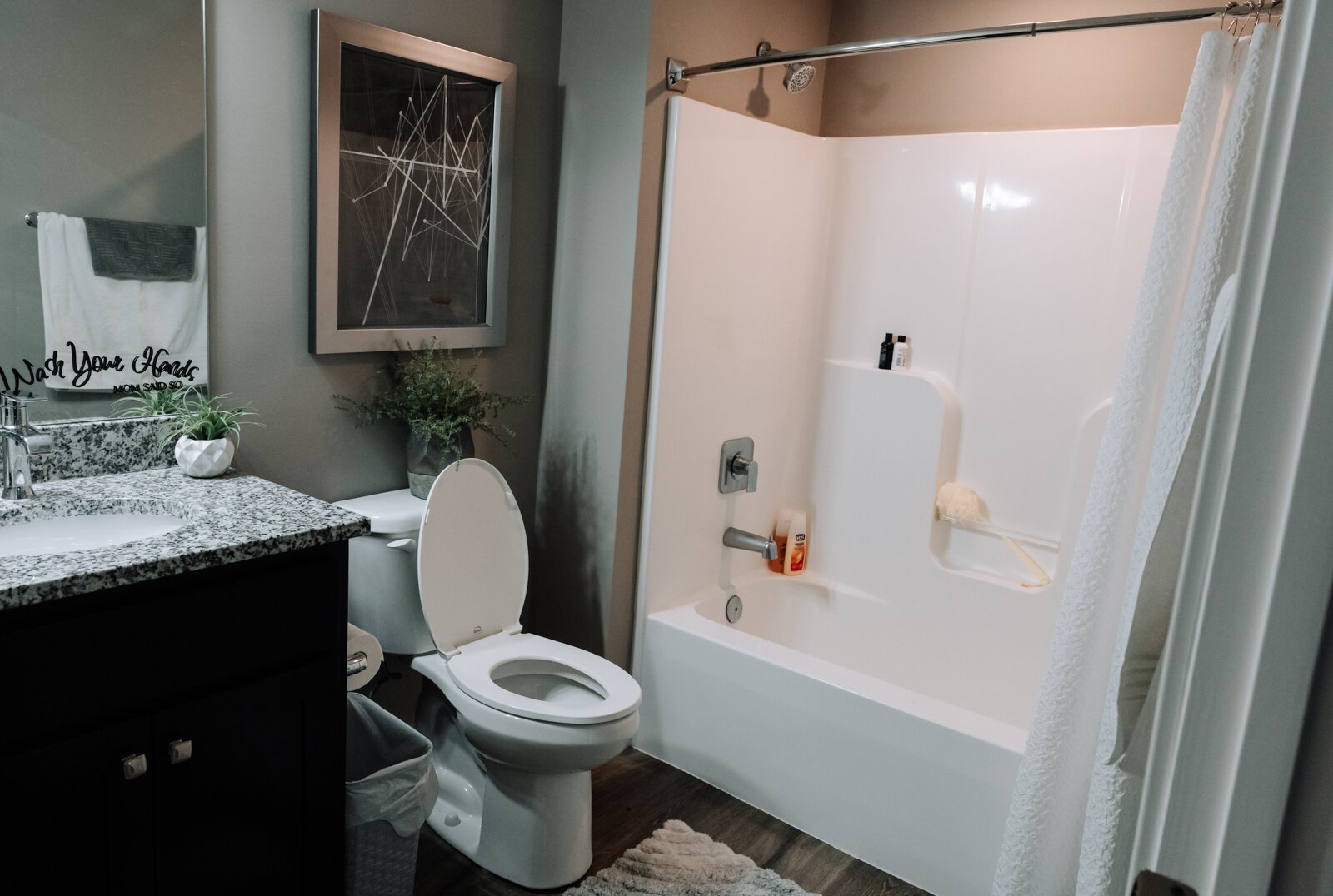 Luke Labas' second bathroom features a tub, which is not accessible to him.