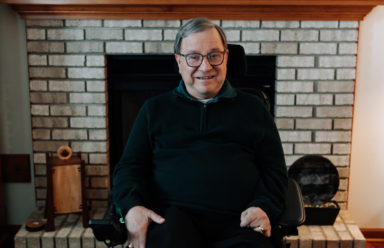 Ron Duchovic in his home in Fort Wayne.