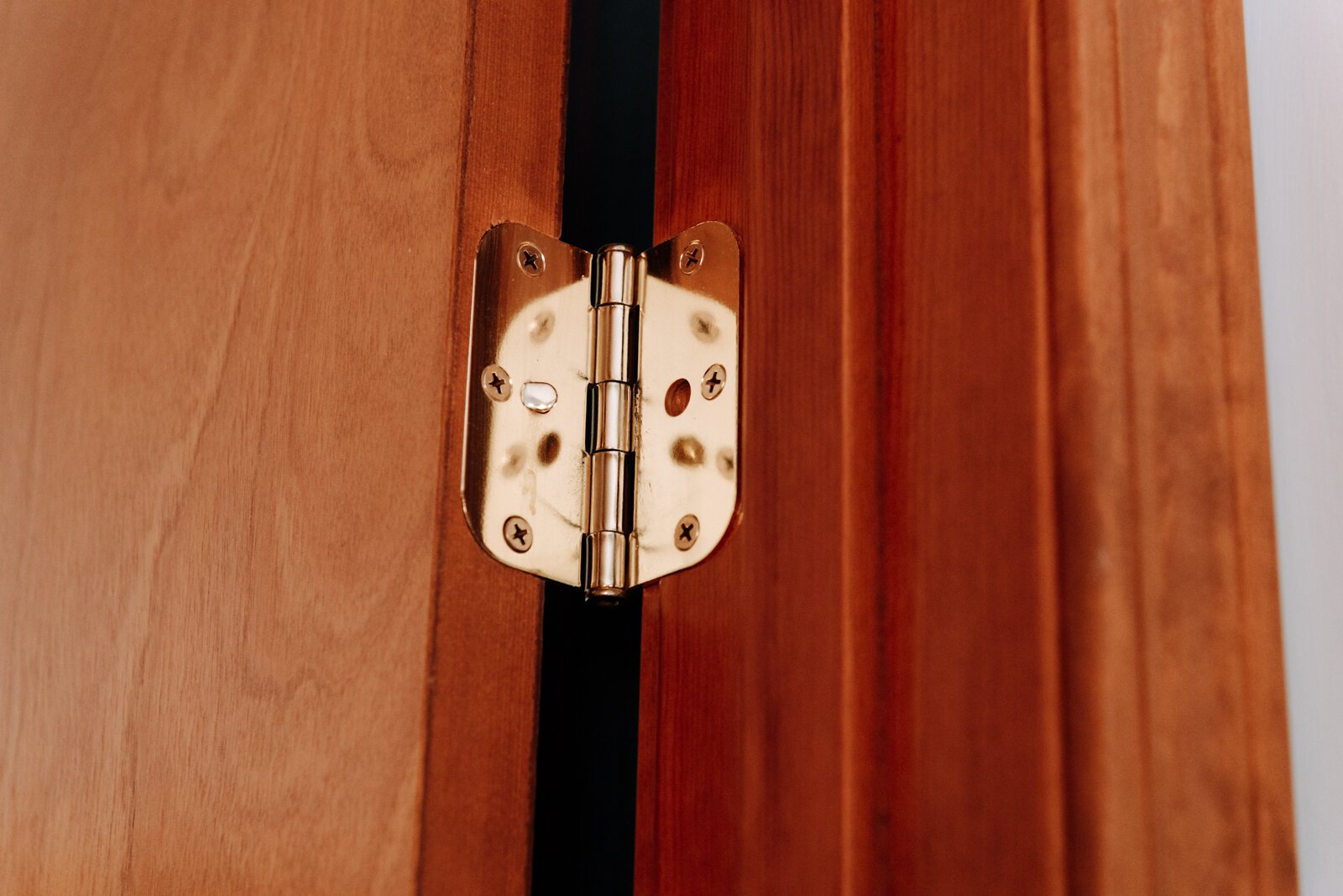 A regular hinge on Ron Duchovic's mother-in-law's room.