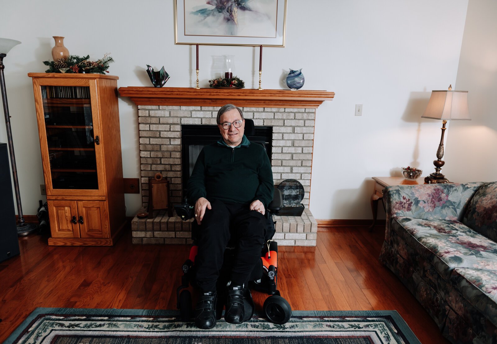 Ron Duchovic in his home in Fort Wayne.