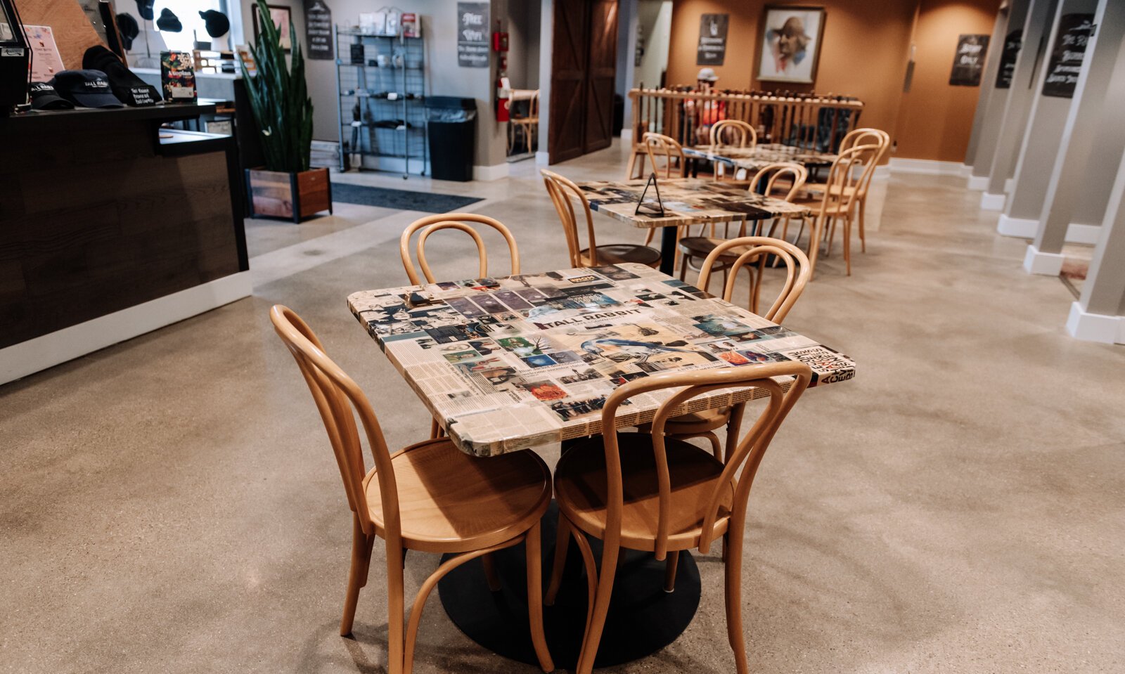 A table at Tall Rabbit Cafe + Community, 2001 Calhoun St. Fort Wayne, IN.