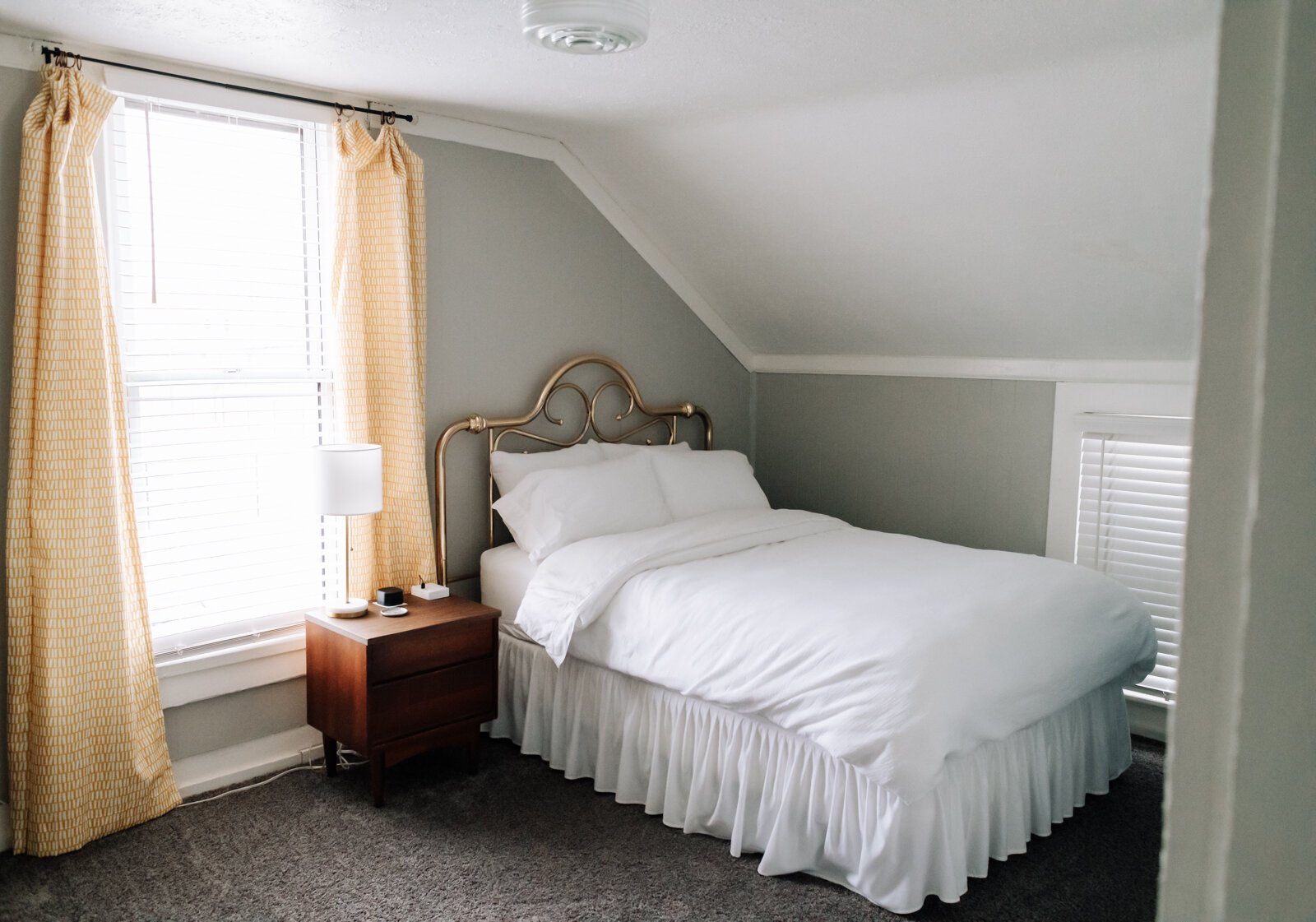 One of the two bedrooms at Kelley and Ryan's Airbnb.