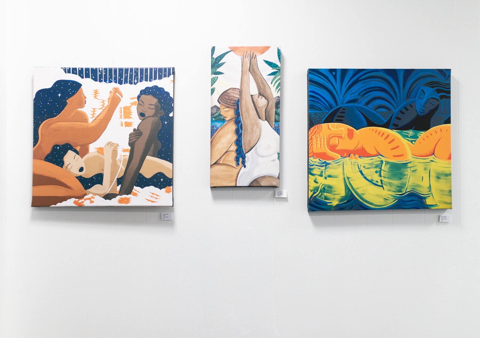 Pieces by: Lyndy Bazile (AfroPlump) at BIPOCA Incubator and Gallery.